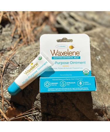 Waxelene Original Organic Multipurpose Ointment - Pack of 5 | Best Lip Balm for Eczema Chapped Skin & Dryness - Ideal Moisturizer for Lips Face & Body - Buy Online on GoSupps.com