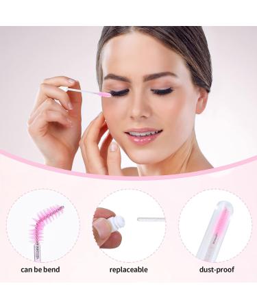 Lash Shampoo Bottle Brushes Set with Empty Bottles, Labels, Mascara Wands, Cleansing Brushes, and Bag - 50 Pcs Total - Buy Online on GoSupps.com