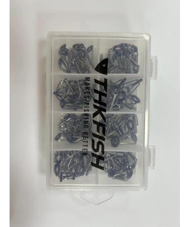 Thkfish Fishing Rod Repair Top Rings - 80 Piece Stainless Steel & Ceramic Tip Tops | High Quality Fishing Rod Parts - Buy Online on GoSupps.com