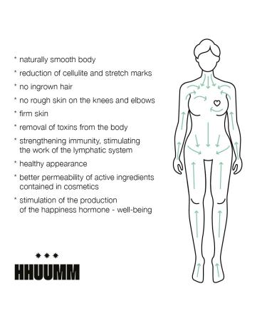 Hhuumm Handmade Massage Brush | Curved Stem Medium-Hard Tampico Bristles | Dry Brush for Body & Cellulite Peeling | Eco-Friendly Beech Wood - International Shipping - Buy Online on GoSupps.com