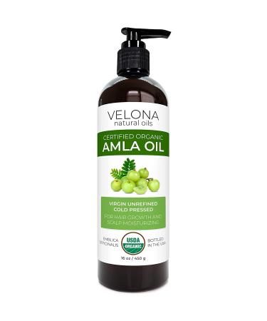 Velona Amla Oil 16 oz - 100% Pure Extra Virgin Cold Pressed for Hair, Body, Face & Skin - Promotes Growth and Nourishment - Buy Online on GoSupps.com