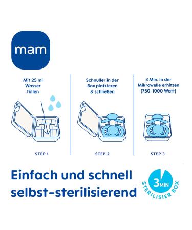 MAM Day & Night Pacifier Silicone 16+ for Girls | Includes 3 Sterilization Boxes | International Shipping Available - Buy Online on GoSupps.com