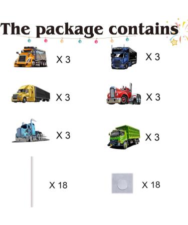 18pcsÂ TruckÂ CupcakeÂ ToppersÂ forÂ BoysÂ MenÂ HappyÂ BirthdayÂ TransportationsÂ ThemeÂ PartyÂ SuppliesÂ SemiÂ TruckÂ BirthdayÂ PartyÂ DecorationsÂ GlitterÂ TruckÂ CakeÂ Decorations - Buy Online on GoSupps.com