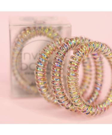 invisibobble SLIM Traceless Spiral Hair Ties - Pack of 3 Vanity Fairy - Buy Online on GoSupps.com