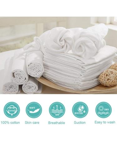 12 x Premium 100% Cotton Baby Muslin Squares 72 X 72 cm - Supersoft - Made in EU - Yellow - Buy Online on GoSupps.com