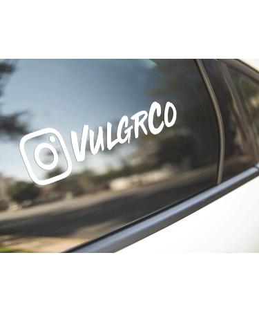 Personalized Social Media Decal Stickers - Custom Name, Logo, and Brand Vinyl Decals by VulgrCo - Buy Online on GoSupps.com
