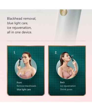2022 Shakalaka Blackhead Remover Pore Vacuum - Blue Light Facial Care Cleaner with Cold Compress & Electric Extraction Tool (Emerald) - Buy Online on GoSupps.com