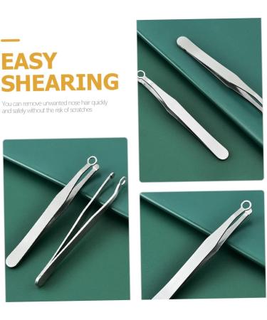 Ipetboom 5 Sets Round Nose Hair Clip & Beard Trimmer - Precision Grooming Supplies for Men - Stainless Steel Nose Hair & Hair Clipping Tools - Buy Online on GoSupps.com