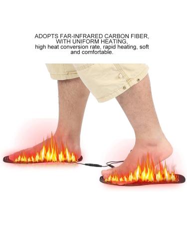 Heated Shoe Insoles USB Foot Warming Pad Mat for Outdoor Sports - Size S (35-40) - Buy Online on GoSupps.com