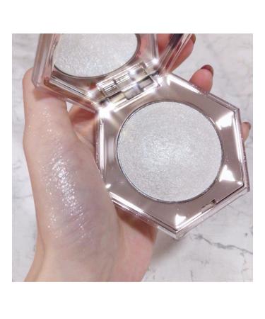 Shimmering Body Highlighter Makeup Palette Glitter Face Contouring Palette - Pearl White - Buy Online on GoSupps.com