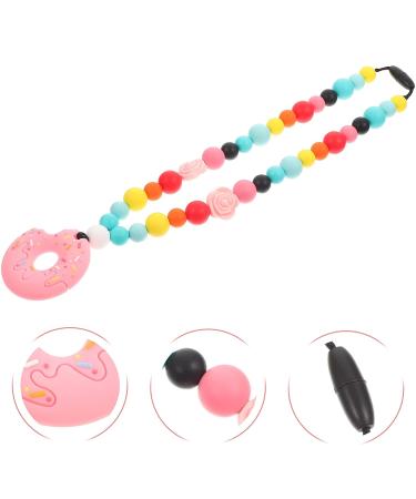 Healvian Beaded Sensory Chew Necklace & Teether for Toddlers - Silicone Teething Toy for Infant Boys & Girls - Buy Online on GoSupps.com