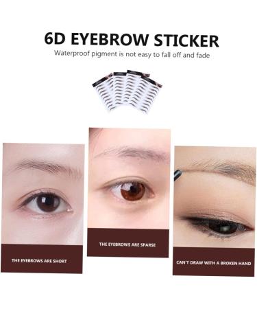 POPETPOP 16 Pcs Eyebrow Stickers Make up Kit Semi Permanent Eyebrows Eyebrow Stencils Makeup Tools Shaping 6d - Buy Online on GoSupps.com