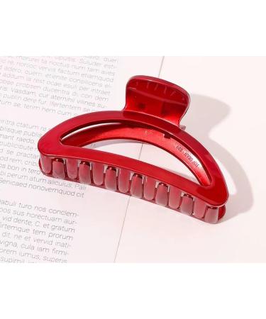 YOOOYOOO Red Hair Claw Clips - Strong Hold Nonslip Glossy Claw Clips for All Hair Types - Vintage Jaw Clips for Women & Girls - Perfect for Wedding, Party, Banquet - Includes Organza Storage Bag - Buy Online on GoSupps.com