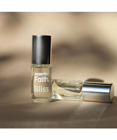 Essential Faith Bliss Perfume Oil Roll On - Long Lasting Tropical Coconut & Floral Fragrance for Face & Body - 0.16 oz Aromatherapy Essential Oil - Buy Online on GoSupps.com