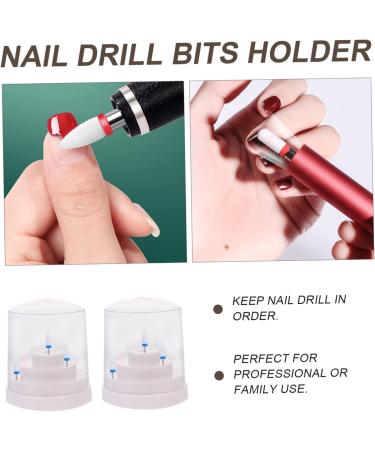 FRCOLOR 8 Pcs Grinding Head Storage Box Nail Drill Holder Nail Drill Bit Organizer Nail Tool Organizer Nail Grinding Organizer Case Grinding Head Display Base Nail Bit Manicure - Buy Online on GoSupps.com