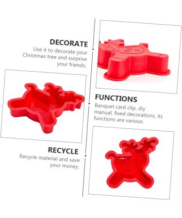 MAGICLULU 6 Pcs Baking Mold Silicone Molds Candy Molds Silicone Santa DIY Home Cake Mold Elk Dessert Child - Buy Online on GoSupps.com