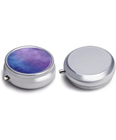 Portable 3-Compartment Pill Box - Soft Purple Travel Pill Organizer for Purses & Pockets - Buy Online on GoSupps.com