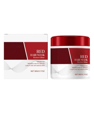 Hair mask with red color protection color protection conditioner color deposit restores and strengthens red tones for colored hair refreshes colors nourishes and revitalizes the treatment with