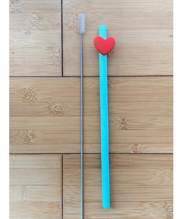 Reusable Silicone Straws with Cases Blue or White - Buy Online on GoSupps.com