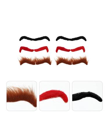 Fomiyes 18 Couples Halloween False Eyebrows & Facial Hair | Cosplay Props & Christmas Jewelry | International Shipping Available - Buy Online on GoSupps.com