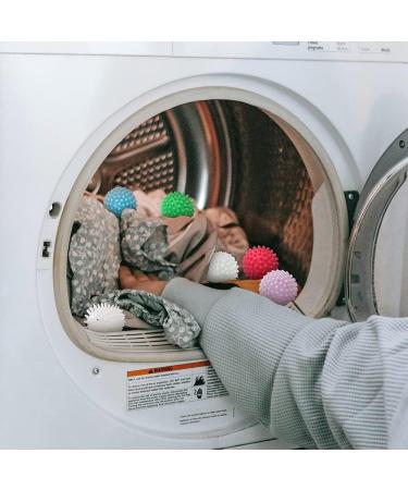 4 Pack Eco Laundry Dryer Balls - Reusable Silicone Fabric Softener Alternative for Quick Drying | Light Purple - Buy Online on GoSupps.com