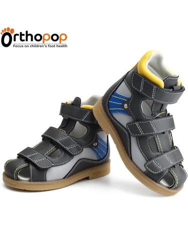 Orthopedic Toddler Sandals with Arch & Ankle Support - Size 6.5 High Back Corrective Shoes - Buy Online on GoSupps.com