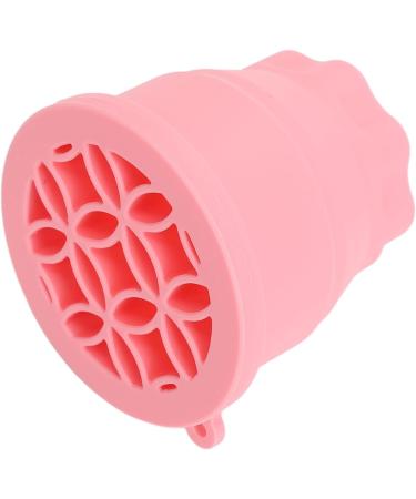 Makeup Brush Cleaner Cup Portable Drying Rack Silicone Scrubber Efficient Cleaning Compact Size for Makeup Lovers (Pink) - Buy Online on GoSupps.com