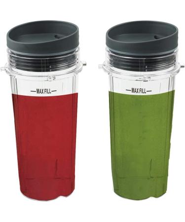 Ninja Blender Cups - 16oz with Sip Lids | Compatible with Nutri Ninja Auto IQ Series - Buy Online on GoSupps.com