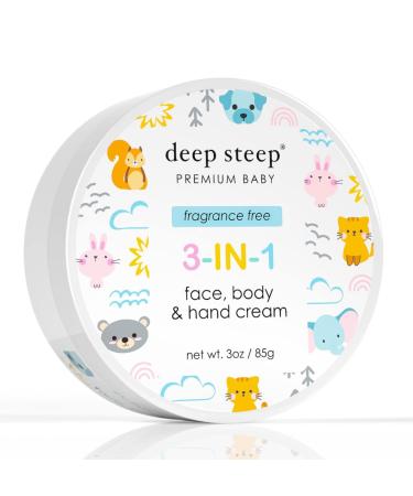 Deep Steep 3-in-1 Face  Body & Hand Cream Baby Line (3-in-1 Face  Body & Hand Cream  3 oz) 3-in-1 Face  Body & Hand Cream 3 Fl Oz (Pack of 1)