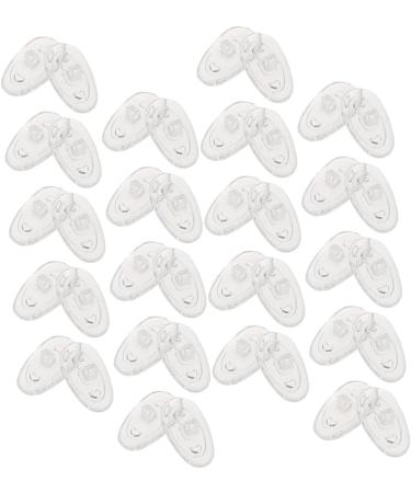 Lurrose 40 Pairs Screw Glasses Nose Pads - Non-Slip Silicone Nose Protection for Glasses Bridge - Replacement Pads for Plastic Frames - Transparent 1.4x0.8cm - Ideal for Comfort & Stability - Buy Online on GoSupps.com