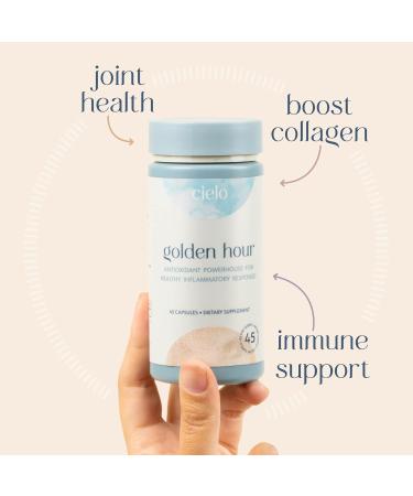 Cielo Golden Hour - Antioxidant Supplement for Healthy Immune System Response - Nutritional Antioxidant Blend for Women and Men (45 Day Supply) - Buy Online on GoSupps.com