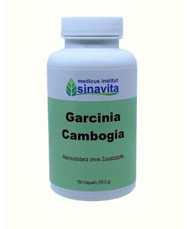 Garcinia Cambogia pure substance 150 caps. vegetarian capsule shell German production