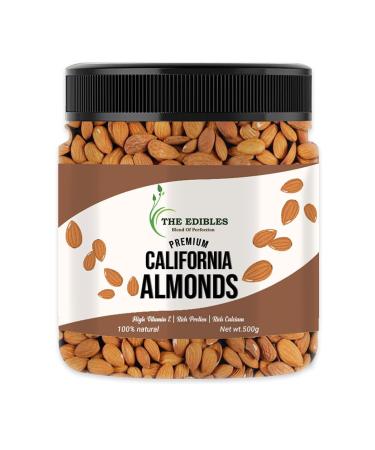 THE EDIBLES California Almond 250 gm - | California Badam Giri | American Almonds Dry Fruit Healthy Badam_Packing May Vary