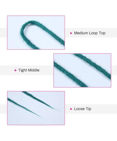 Double Ended Light Blonde Synthetic Dreadlock Extensions | 24 Inch (10 Strands) Handmade Dreads in Castleton Green - Buy Online on GoSupps.com