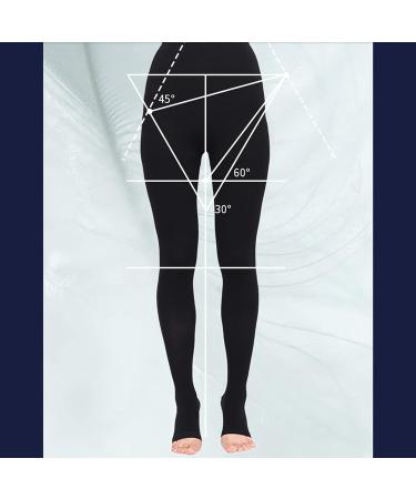 Varicose Vein Stockings Medical Open Toe Pantyhose Compression Socks Anti-Slip and Not Easy to Deform for Unisex Edema Swelling Relief The Pain Flesh L (Flesh XXX) - Buy Online on GoSupps.com