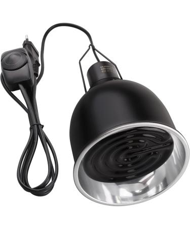 Buy Aiicioo Reptil 5.5 Aluminum Reflective Dome with E27 Ceramic 100W Lamp - Perfect for Reptile Heating & Lighting | International Shipping Available - Buy Online on GoSupps.com