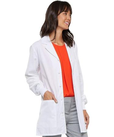 Cherokee Professionals Women Scrubs Lab Coat 32 1362 - Size Medium, White - Buy Online on GoSupps.com