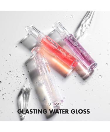 rom&nd Glasting Water Gloss 2 Colors | Long-Lasting & Moisturizing Syrupy Gloss for Natural Beauty | K-Beauty - No. 01 SANHO CRUSH - Buy Online on GoSupps.com
