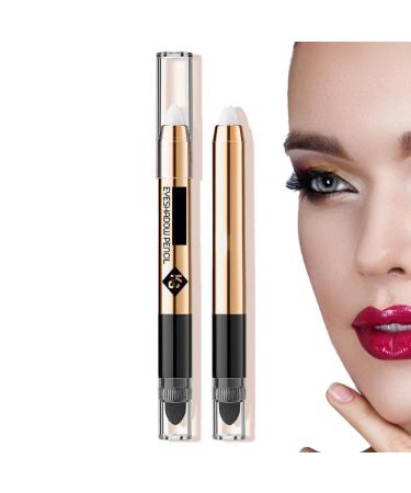 Eyeshadow Pencil Crayon - 2 In1 Eyeshadow Stick Does Not Fly Powder | Waterproof Eyeshadow Stick Easily Freshen Up Makeup Keep You Beautiful All The Time High Gloss White Deyao 01#high Light White