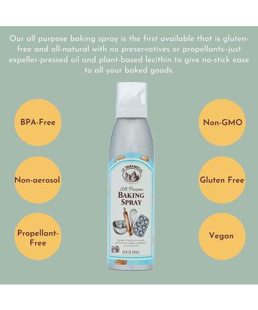 La Tourangelle All Purpose Baking Spray - Gluten-Free, Non-Stick, Chemical Free, 5 fl oz - Buy Online on GoSupps.com