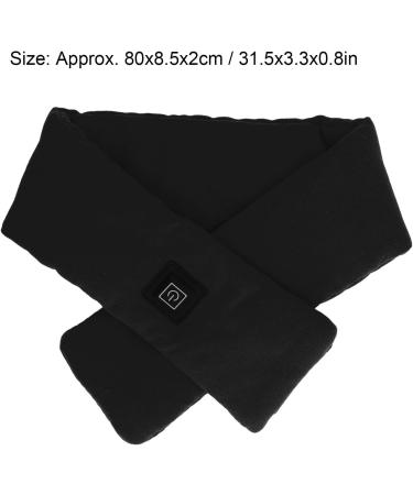 Plplaaoo USB Heating Scarf - Adjustable Heated Scarf for Adults Children & Elderly | Washable with 3 Gears | Black - Buy Online on GoSupps.com