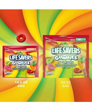 Shop LIFE SAVERS Gummy Candy - 5 Flavors 14.5 oz Sharing Size | International Shipping Available - Buy Online on GoSupps.com