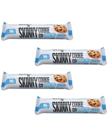 Thee Skinny Cookie Co Sugar Free Choc Chip Cookies - 96 calories per serving - Sugar Free Chocolate Chip Cookies - Pack of 4 x 230g