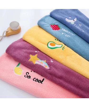 Fast Drying Microfiber Hair Towel Wrap for Women - Purple | Buttoned Hair Cap for Curly & Long Hair | Shower Turban for Wet Hair - Buy Online on GoSupps.com