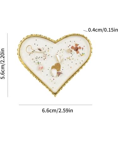 Palette de Vernis Ongles Plateau de Mixage pour Maquillage des Ongles | Plateau R sin l gant Bord Dor pour Pratique Gel Manucure Salon Domicile Amour - Buy Online on GoSupps.com