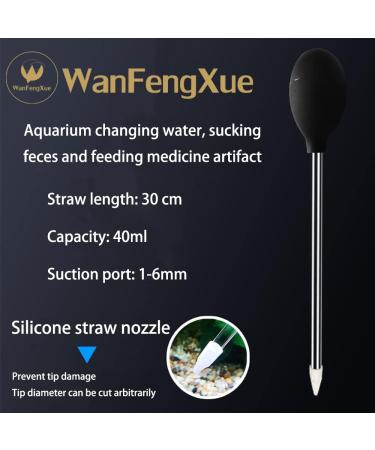 Multifunctional 30cm Long Black Acrylic Coral Feeder for Marine Fish and Aquarium Organisms - Buy Online on GoSupps.com