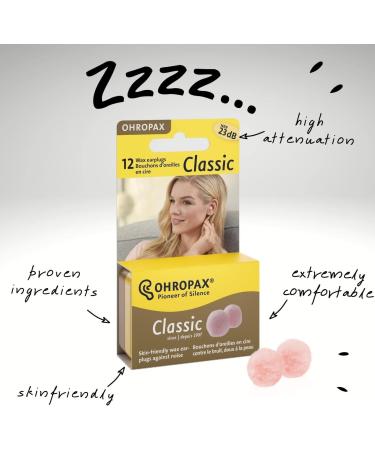 Ohropax Wax Ear Plugs - 36 Plugs in 3 Boxes + FREE Yellow 6 Compartment Box - Buy Online on GoSupps.com