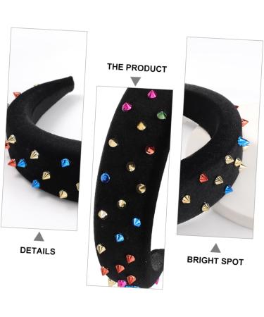 MAGICLULU Headband Wide Hairband Wide Sponge Hair Band Rivet Sponge Hairband Wide Sponge Hairband Wide Hair Band - Buy Online on GoSupps.com