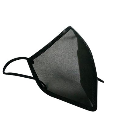 Formitanss small breathable 3D mesh mask black small 14.5x9.5cm filter and breathable facial turban Children's dust mask suitable for school outdoor