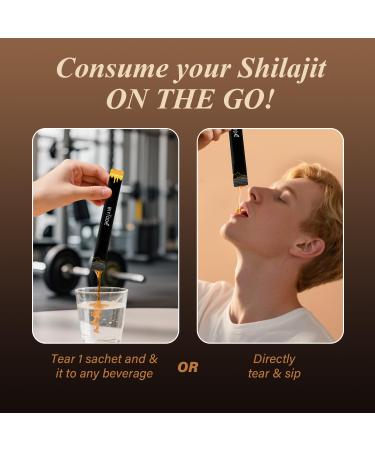 Pure Shilajit |Shilajit Honey Sticks |85+ Trace Minerals Boost Energy |Enhance Immunity |shilajit for Men |30 Sticks - Buy Online on GoSupps.com
